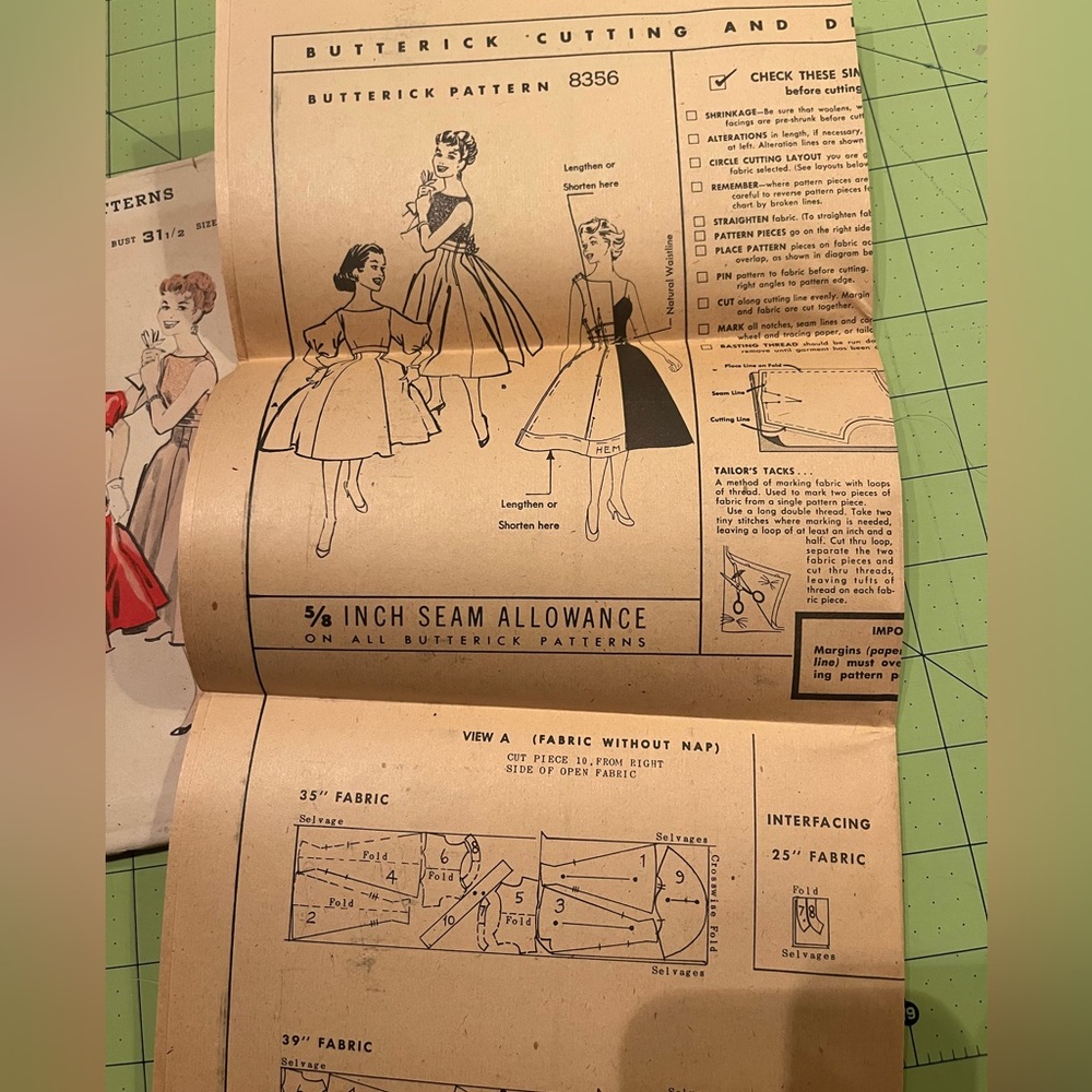 Butterick Vintage Sewing Pattern - Bust 31 1/2” - Picture 3 of 5